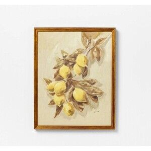 16"x20" Lemons Vintage Framed Wall Art - Threshold designed with Studio McGee